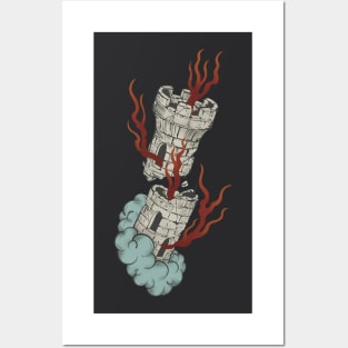 Crumbling Tower Tarot Design Posters and Art